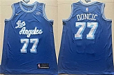 Men's Los Angeles Lakers #77 Luka Doncic Blue 2025 Stitched Basketball Jersey,baseball caps,new era cap wholesale,wholesale hats